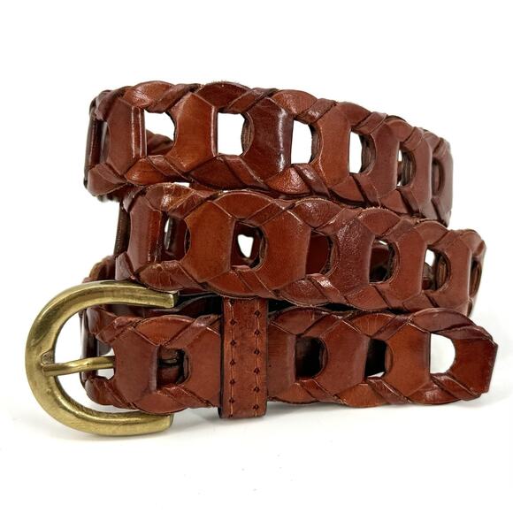 Capezio Accessories - Vintage Capezio Genuine Leather Belt Size M/L 34" Brown 90s Cowgirl Adjustable